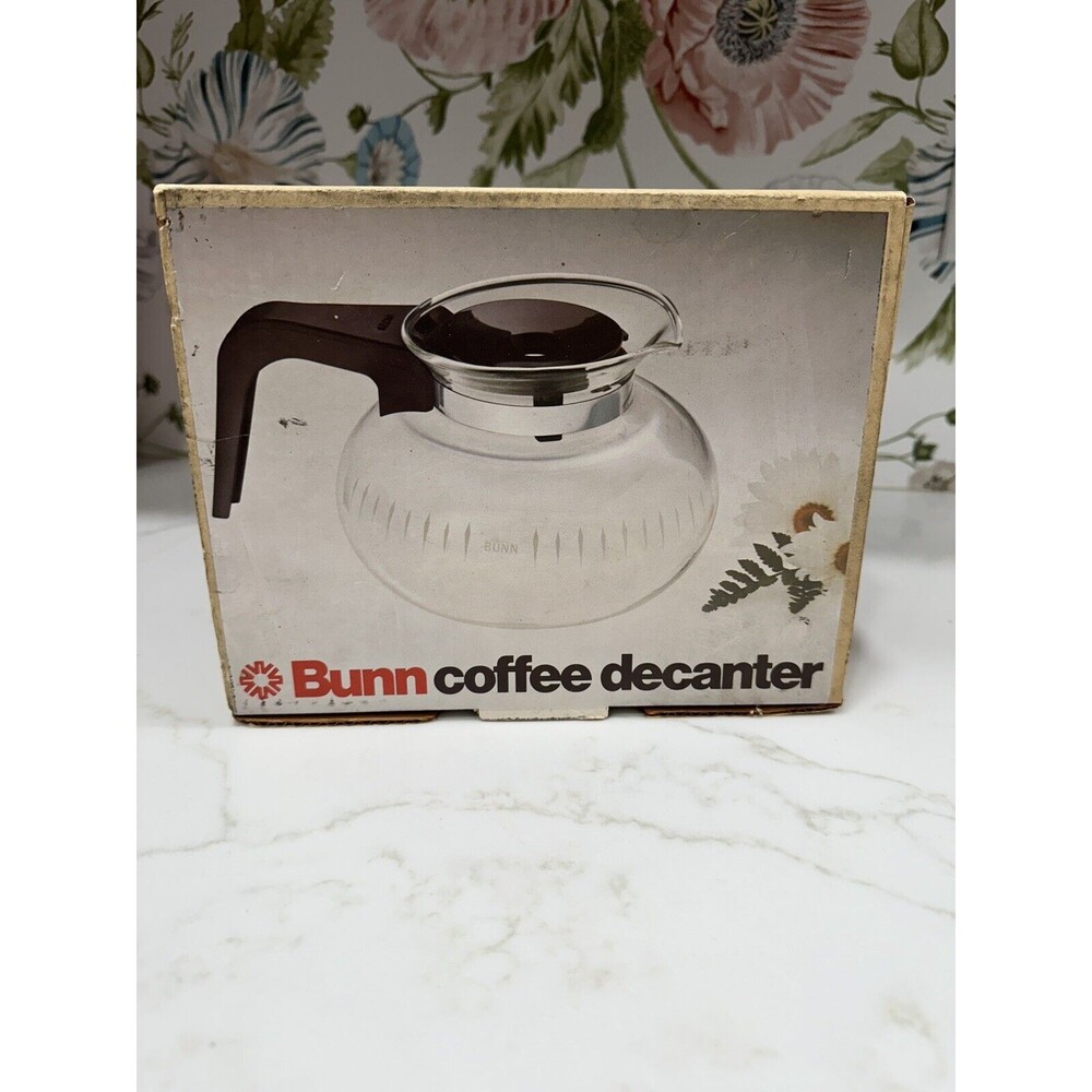 Bunn Coffee Pot Decanter‎ Vintage Genuine Carafe Easy Pour New In Original Box